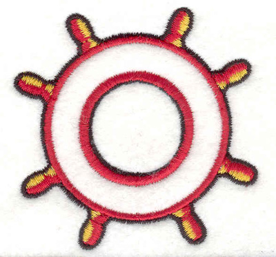 Embroidery Design: Ship wheel A <br>2.65"w X 2.60"h