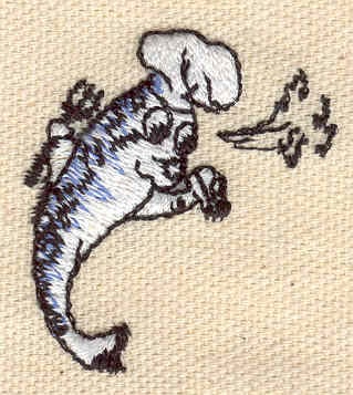 Embroidery Design: Fish chef<br> 1.50w X 1.80h