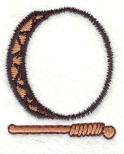 Embroidery Design: Drum and stick <br>1.60" X 1.45"