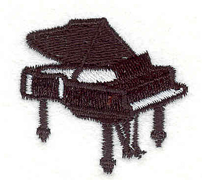 Embroidery Design: Piano <br>1.65" X 1.65" | Embroidery Legacy Embroidery Design: Piano <br>1.65" X 1.65"