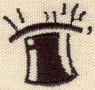Embroidery Design: Magician's hat<br> 1.50w X 1.40h