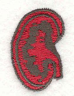 Embroidery Design: Kidney<br> 1.40w X 1.00h