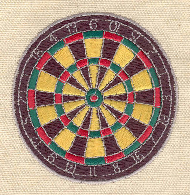 Embroidery Design: Dartboard<br> 3.00w X 3.00h