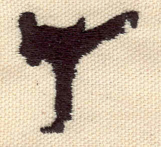 Embroidery Design: Karate figure<br> 1.25w X 1.33h