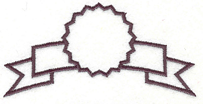 Embroidery Design: Banner 2<BR>2.00" x 4.00"