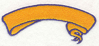 Embroidery Design: Banner 3<BR>1.50" x 3.50"