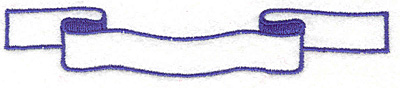 Embroidery Design: Banner 4<BR>0.87" x 4.67"