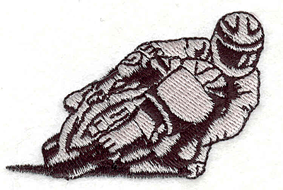 Embroidery Design: Motorcycle 1 <br>1.50"h X 2.25"w