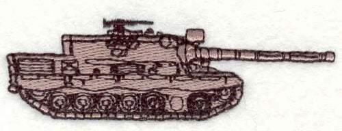 Embroidery Design: Tank 1<br> 0.90w X 3.00h