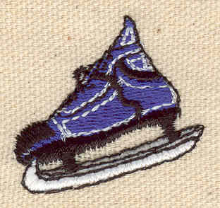 Embroidery Design: Hockey skate<br> 1.40w X 1.25h