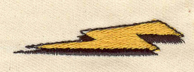 Embroidery Design: Lightning bolt<br> 2.10w X 0.50h