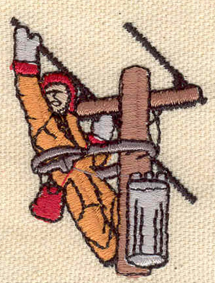 Embroidery Design: Hydro Worker<br> 1.50w X 1.95h