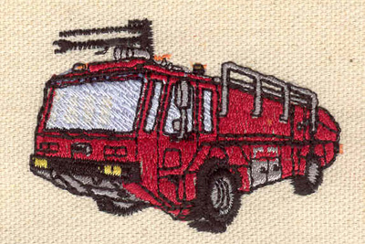 Embroidery Design: Fire truck<br> 2.43w X 1.69h