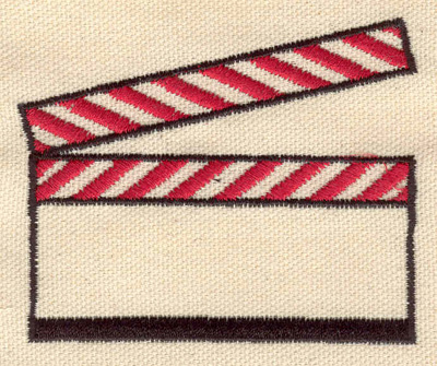 Embroidery Design: Director's clapboard<br> 3.18w X 2.61h