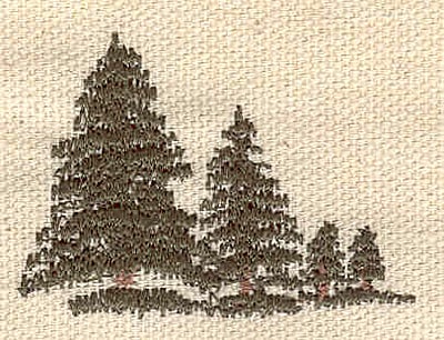 Embroidery Design: Evergreens D<br> 1.81w X 1.37h | Embroidery Legacy Embroidery Design: Evergreens D<br> 1.81w X 1.37h