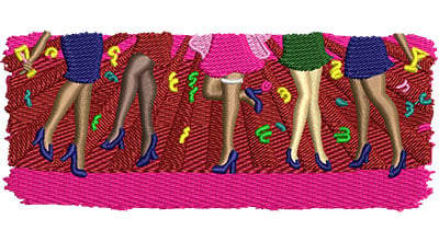 Embroidery Design: Bachelorette Final Fling Lg<br> 4.51w X 1.86h
