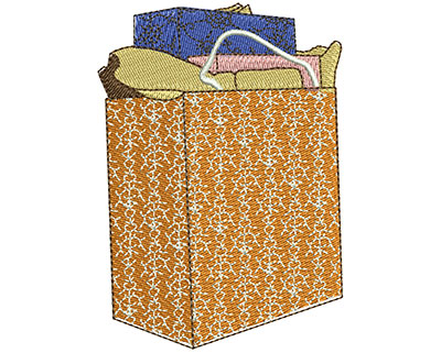Embroidery Design: Shopping Bag Lg<br> 2.47w X 3.50h | Embroidery Legacy Embroidery Design: Shopping Bag Lg<br> 2.47w X 3.50h