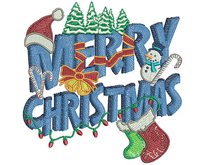 Embroidery Design: Word Decoration Lg<br> 4.54w X 4.60h