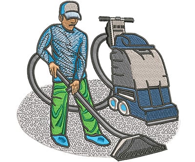 Embroidery Design: Carpet Cleaner Lg<br> 4.49w X 4.44h