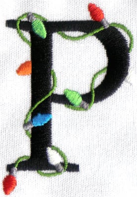 Embroidery Design: Christmas Light P<br>1.76w X 2.55h