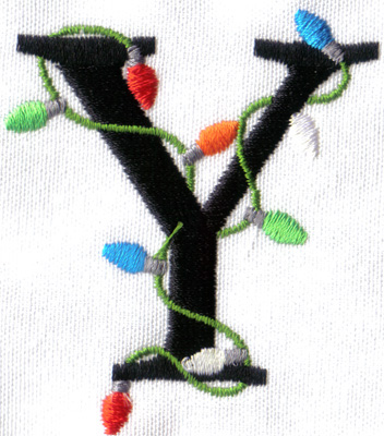 Embroidery Design: Christmas Light Y<br>2.18w X 2.51h