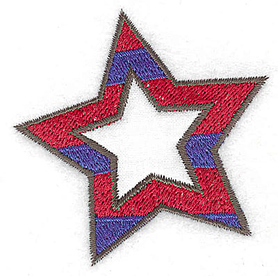 Embroidery Design: Star single applique<br> 2.56w X 2.60h