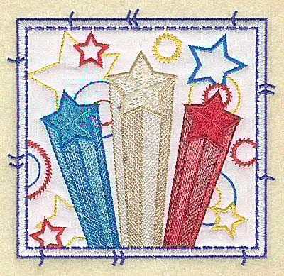 Embroidery Design: Star design applique large<br> 4.96w X 4.76h | Embroidery Legacy Embroidery Design: Star design applique large<br> 4.96w X 4.76h