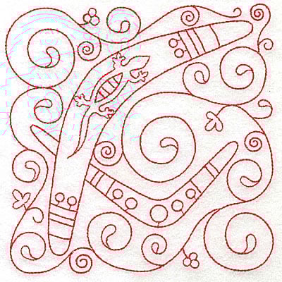 Embroidery Design: Boomerang large 5.97w X 6.00h