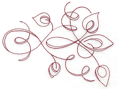 Embroidery Design: Art Deco 123 redwork<br> 5.84w X 4.44h | Embroidery Legacy Embroidery Design: Art Deco 123 redwork<br> 5.84w X 4.44h