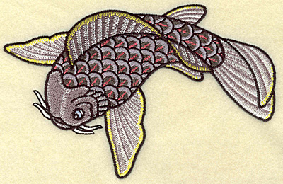 Embroidery Design: Koi colorful<br> 6.94w X 4.48h