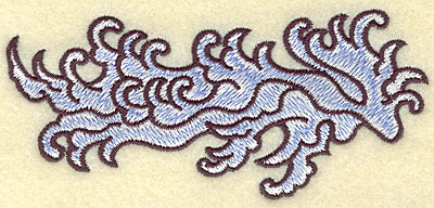 Embroidery Design: Waves<br> 4.94w X 2.24h