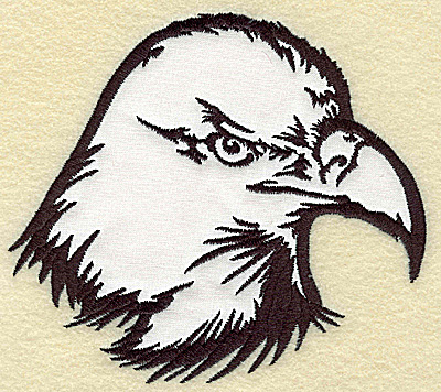 Embroidery Design: American Eagle head applique large<br> 5.48w X 4.94h