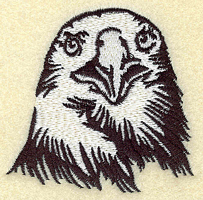 Embroidery Design: American Eagle head front view small<br> 2.99w X 2.91h