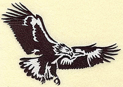 Embroidery Design: American Eagle soaring large<br> 6.40w X 4.50h
