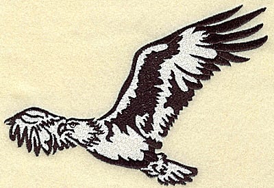 Embroidery Design: American Eagle in the air large<br> 6.44w X 4.40h