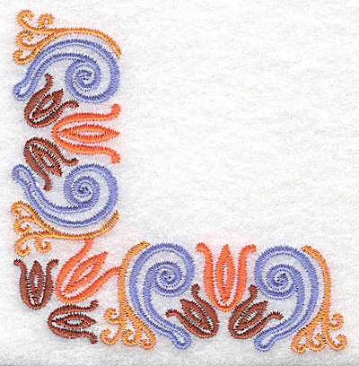 Embroidery Design: Corner 4<br> 3.37w X 3.37h