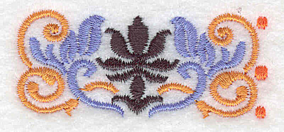 Embroidery Design: Mini border piece 8<br> 2.35w X 1.01h