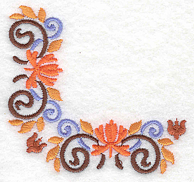 Embroidery Design: Corner 9<br> 3.09w X 2.89h