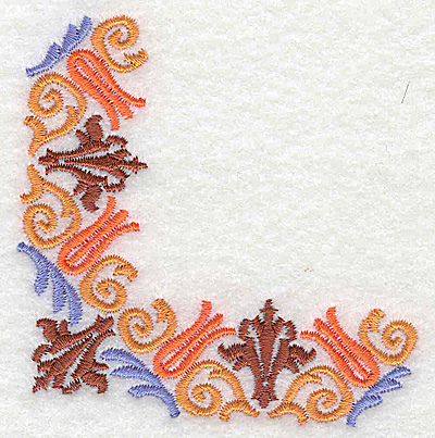 Embroidery Design: Corner 10<br> 3.11w X 3.12h