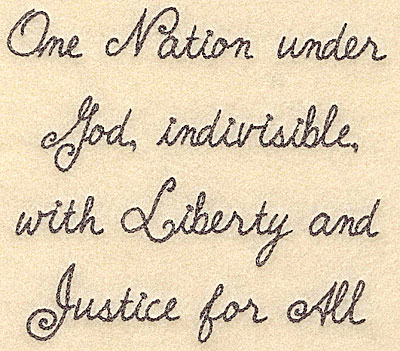 Embroidery Design: One nation under God large<br>6.00w X 5.35h | Embroidery Legacy Embroidery Design: One nation under God large<br>6.00w X 5.35h