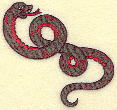 Embroidery Design: Snake<br> 4.77w X 4.63h