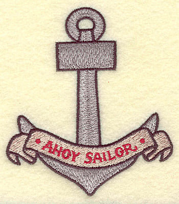 Embroidery Design: Anchor <br> 3.39w X 3.85h