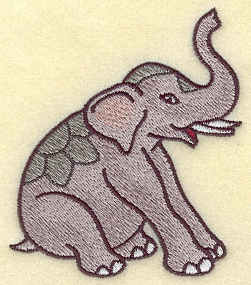 Embroidery Design: Elephant<br> 3.36w X 3.88h