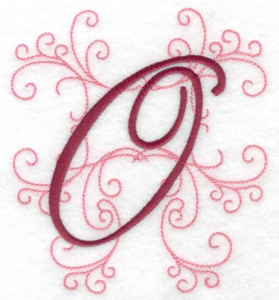Embroidery Design: O large<br> 4.46w X 4.97h