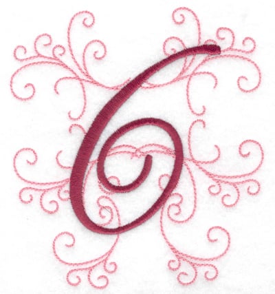 Embroidery Design: 6 large<br> 4.46w X 4.97h