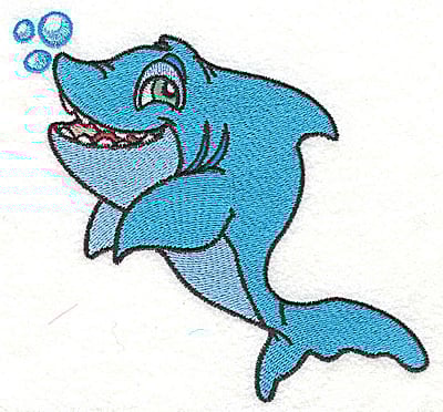 Embroidery Design: Shark large<br> 4.97w X 4.66h