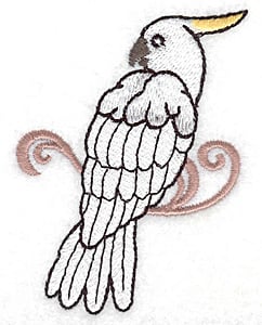Embroidery Design: Cockatoo<br> 2.41w X 3.38h