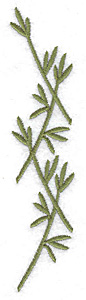Embroidery Design: Eucalyptus branch large<br> 1.06w X 4.95h