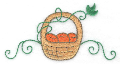 Embroidery Design: Fruit basket <br> 3.83w X 2.00h