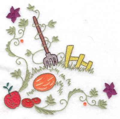 Embroidery Design: Fall harvest<br> 4.97w X 4.79h